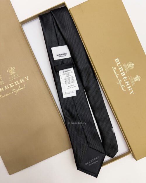 Burberry Black ENGRAVED SILK TIE