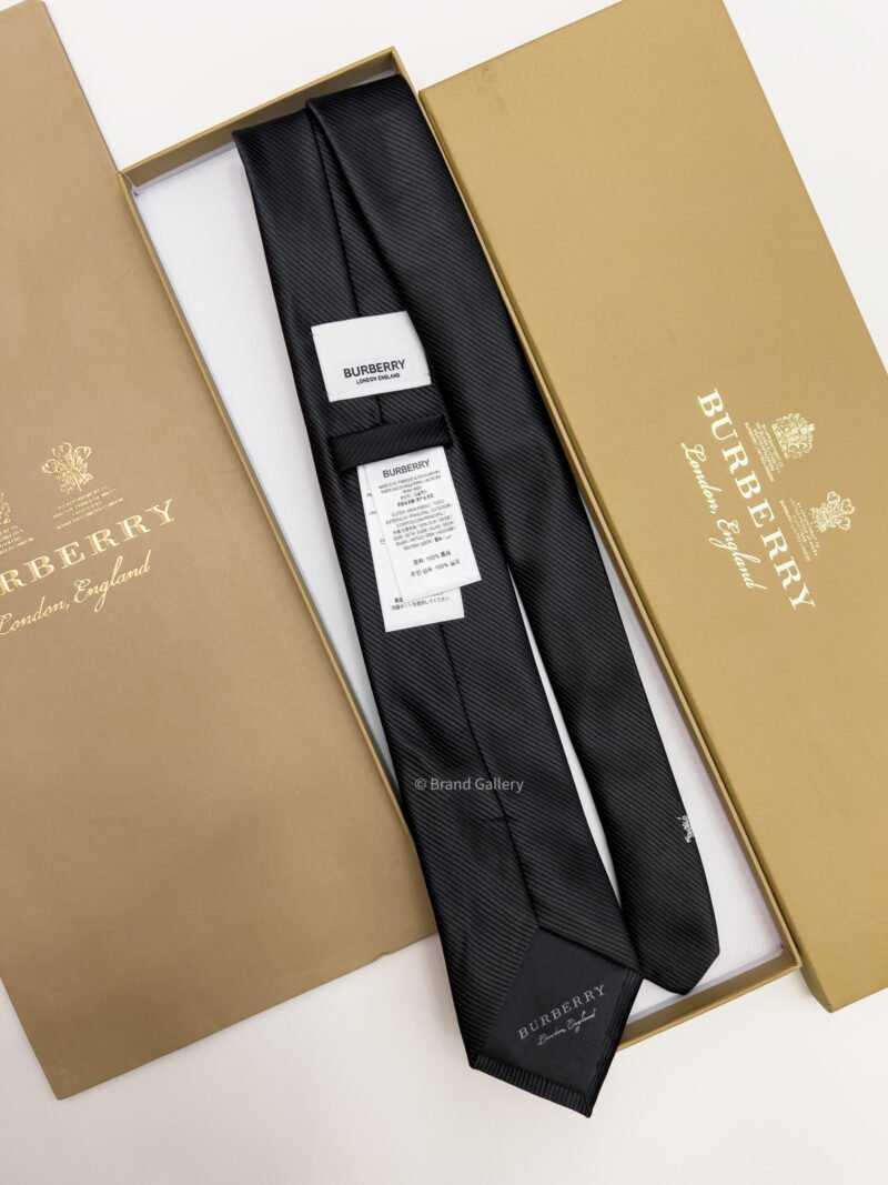 Burberry Black ENGRAVED SILK TIE