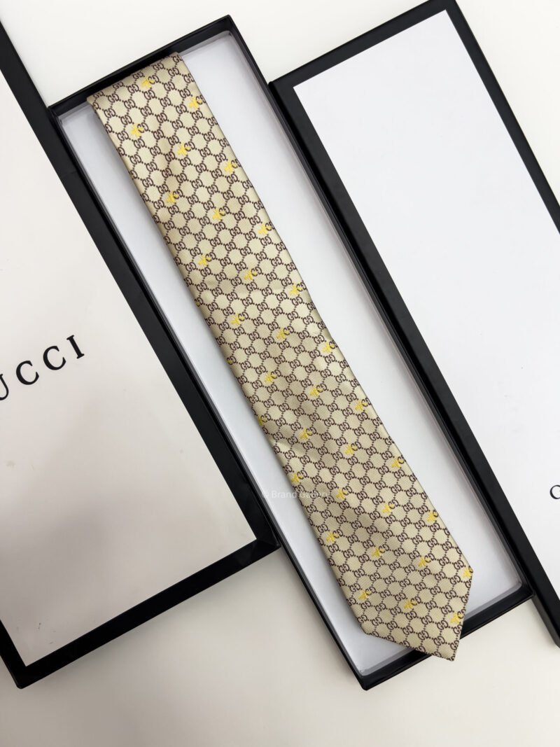 GUCCI - Gold Yellow GG BEES SILK - Image 2