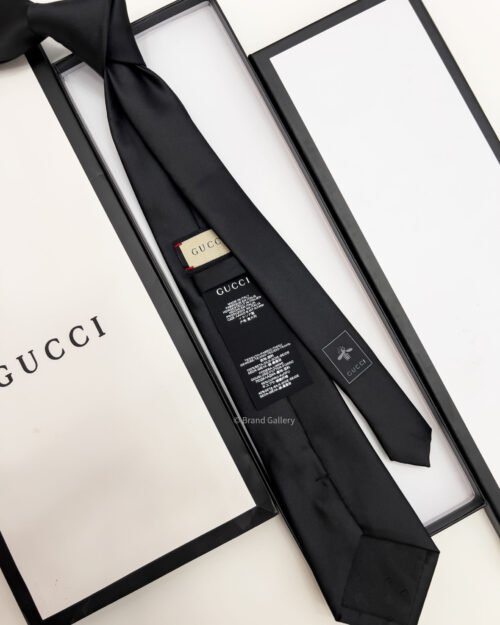 Gucci BEE EMBROIDERED SILK TIE