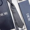 Dior Grey D PATTERN SILK TIE