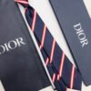 Dior STRIPED CD ICON SILK TIE