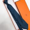 Hermes SWAN PATTERN SILK TIE