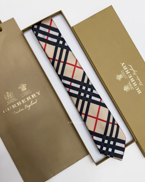 Burberry Beige CLASSIC CUT VINTAGE SILK TIE