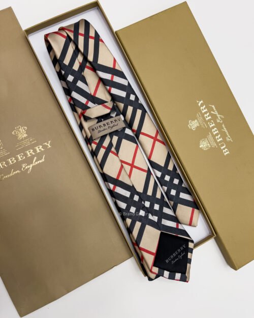 Burberry Beige CLASSIC CUT VINTAGE SILK TIE