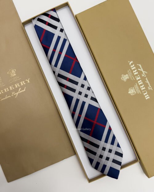 Burberry Blue CLASSIC CUT VINTAGE SILK TIE