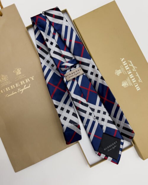 Burberry Blue CLASSIC CUT VINTAGE SILK TIE
