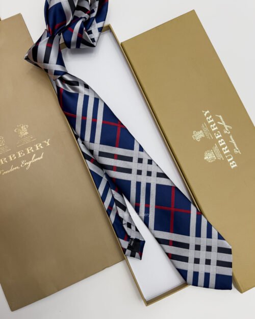Burberry Blue CLASSIC CUT VINTAGE SILK TIE