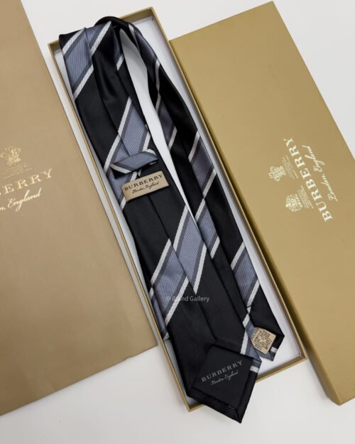 Burberry Black LINED SILK TIE