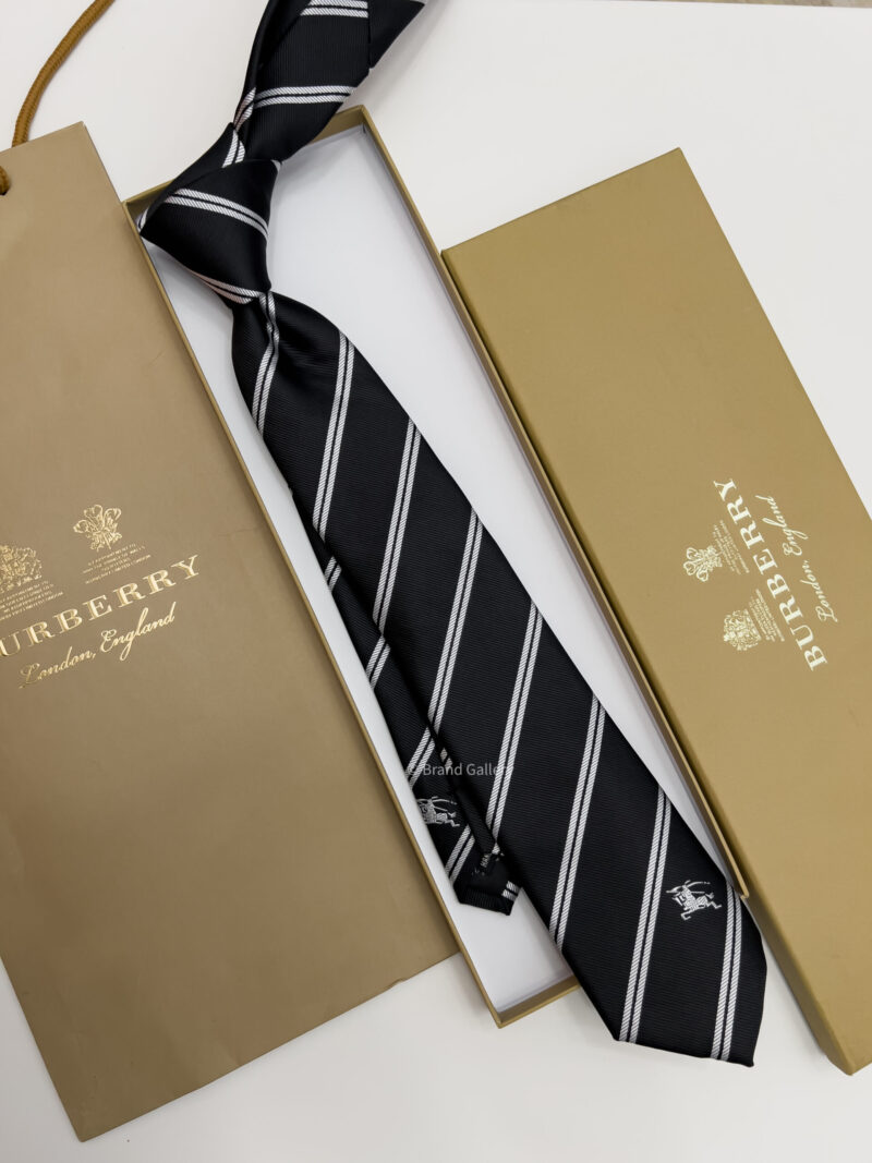 Burberry Black REGIMENTAL SILK TIE