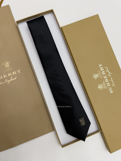 Burberry Black SOLID BT SILK TIE