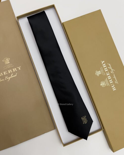 Burberry Black SOLID BT SILK TIE