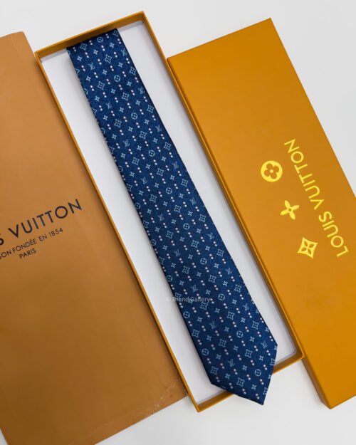 Louis Vuitton MONOGRAM DOUBLE DOTS SILK TIE