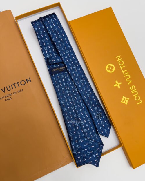 Louis Vuitton MONOGRAM DOUBLE DOTS SILK TIE