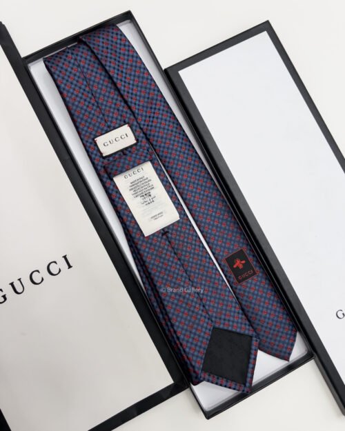Gucci GG FLOWER PATTERN SILK TIE