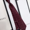 Gucci Bordeaux HORSEBIT SILK JACQUARD TIE