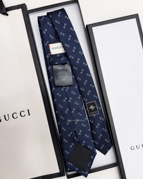 Gucci HORSEBIT SILK JACQUARD TIE