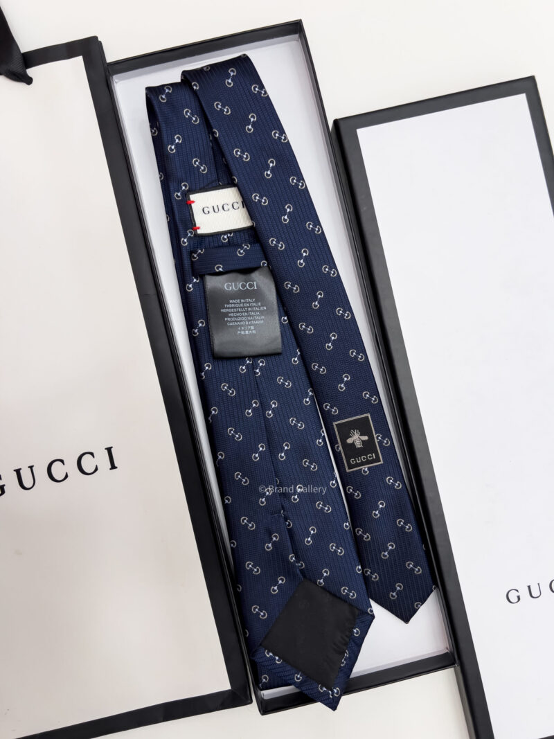 Gucci HORSEBIT SILK JACQUARD TIE