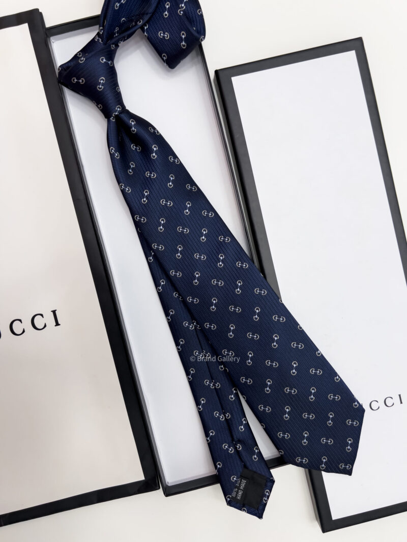 Gucci HORSEBIT SILK JACQUARD TIE