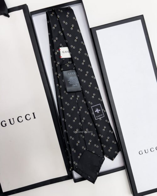 Gucci HORSEBIT SILK JACQUARD TIE