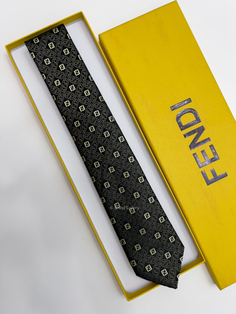 Fendi Black FF SILK TIE