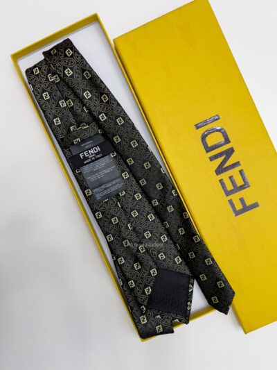 Fendi Black FF SILK TIE