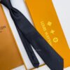 Louis Vuitton Black MICRO DAMIER SILK TIE