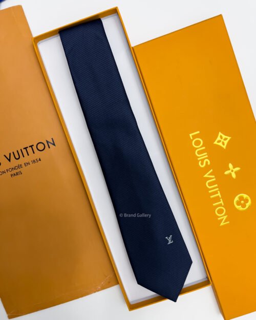 Louis Vuitton Navy LV ICON SILK TIE