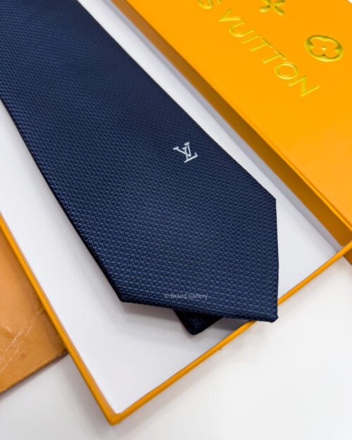 Louis Vuitton Navy LV ICON SILK TIE