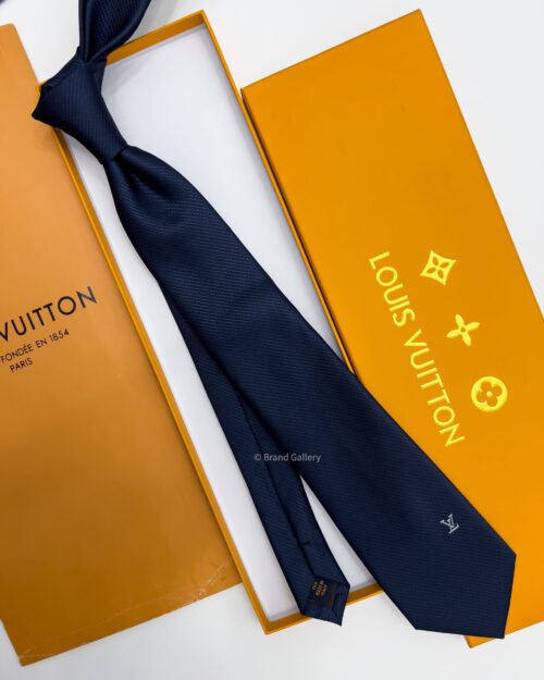 Louis Vuitton Navy LV ICON SILK TIE