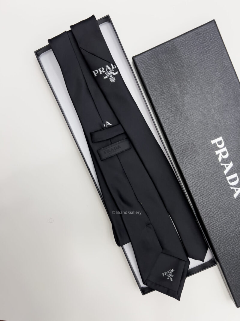 Prada Black MILANO SILK TIE