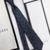 Grey BEE PATTERN SILK TIE