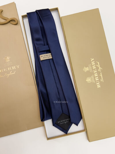 Burberry Dark Blue SOLID BT SILK TIE