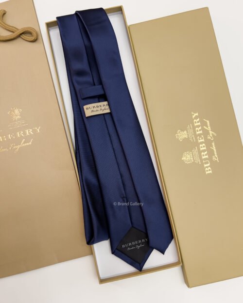 Burberry Dark Blue SOLID BT SILK TIE