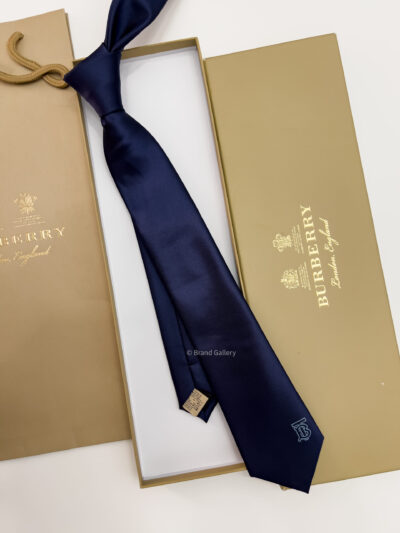 Burberry Dark Blue SOLID BT SILK TIE