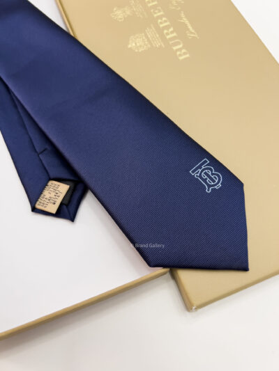 Burberry Dark Blue SOLID BT SILK TIE