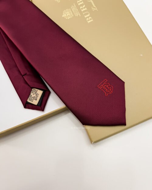 Burberry Dark Red SOLID BT SILK TIE
