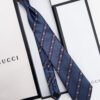 Gucci BEE WEB SILK TIE - Periwinkle and red