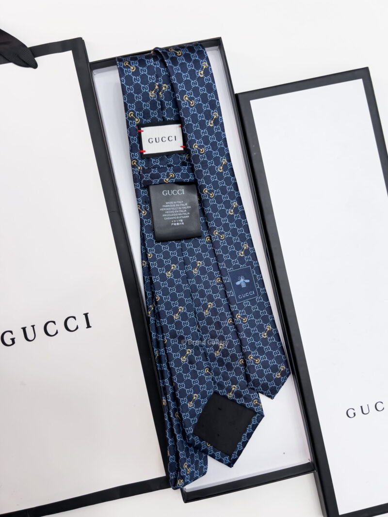 Gucci Blue GG SILK JACQUARD TIE