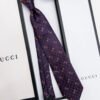 Gucci Navy and Red GG JACQUARD PATTERN SILK TIE