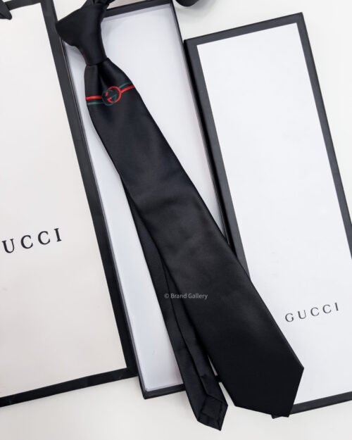 Gucci Black GG ICON SILK TIE