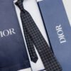 Dior Black CANNAGE SILK TIE