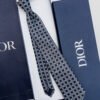 Dior Navy Blue CANNAGE SILK TIE