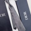 Dior Grey CANNAGE SILK TIE