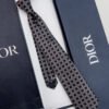 Dior Black and Pink CANNAGE SILK TIE
