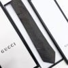 Gucci Green GG AND RHOMBUS MOTIF SILK TIE