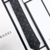 Gucci Black GG JACQUARD PATTERN SILK TIE