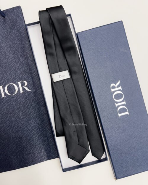 Dior Black CHRISTIAN DIOR ICON SILK TIE