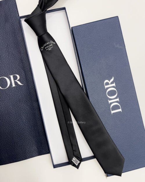 Dior Black CHRISTIAN DIOR ICON SILK TIE
