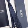 Dior Blue DOTS CD ICON SILK TIE